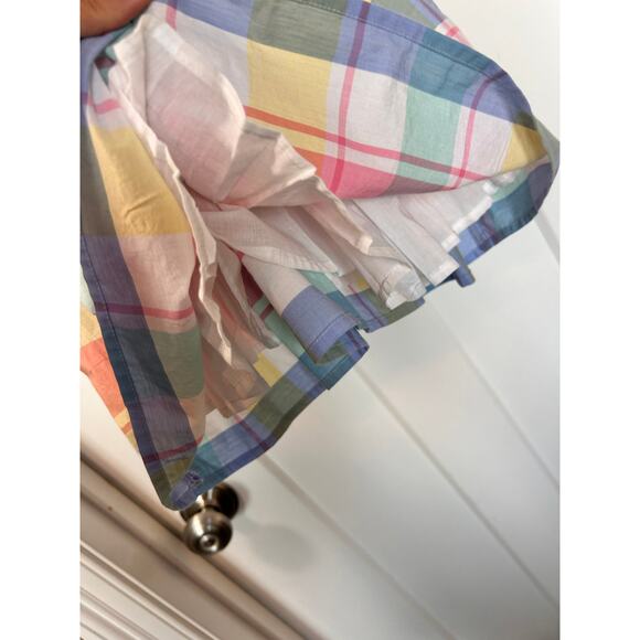 NWT Tommy Bahama Kids Girls Pastel Plaid Ruffle Sleeveless Dress Multicolor SZ 5 - Picture 4 of 12